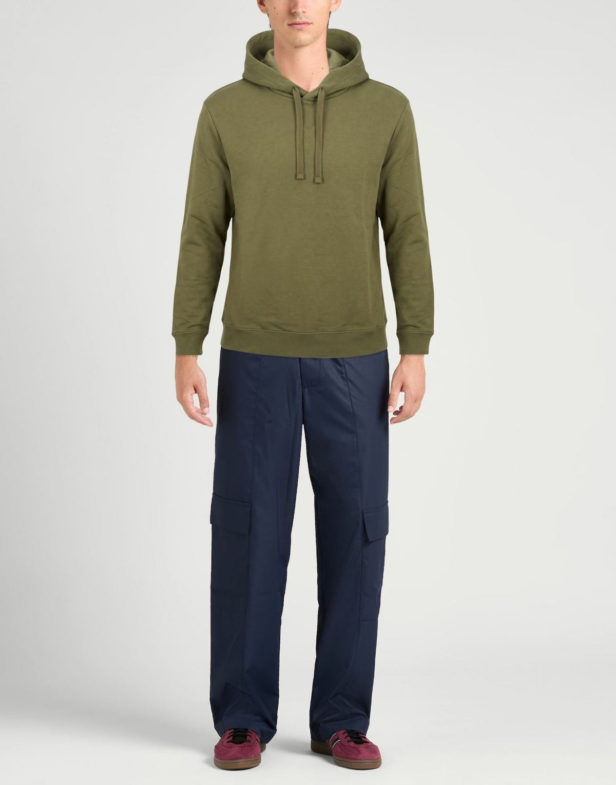Hugo Mens Sweatshirt Military in Green
