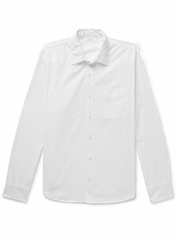 Photo: Save Khaki United - Garment-Dyed Cotton-Poplin Shirt - White