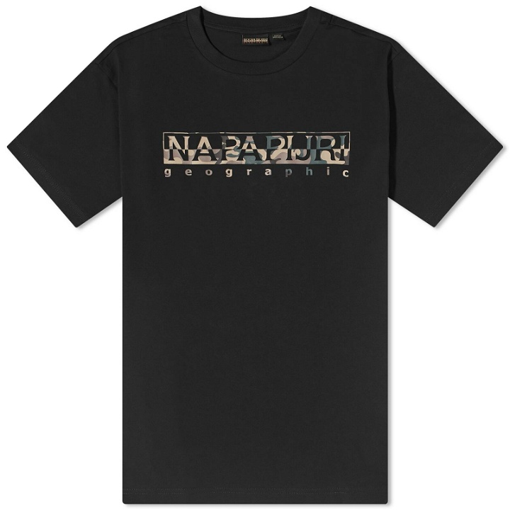 Photo: Napapijri Men's Telemark Graphic Logo T-Shirt in Black