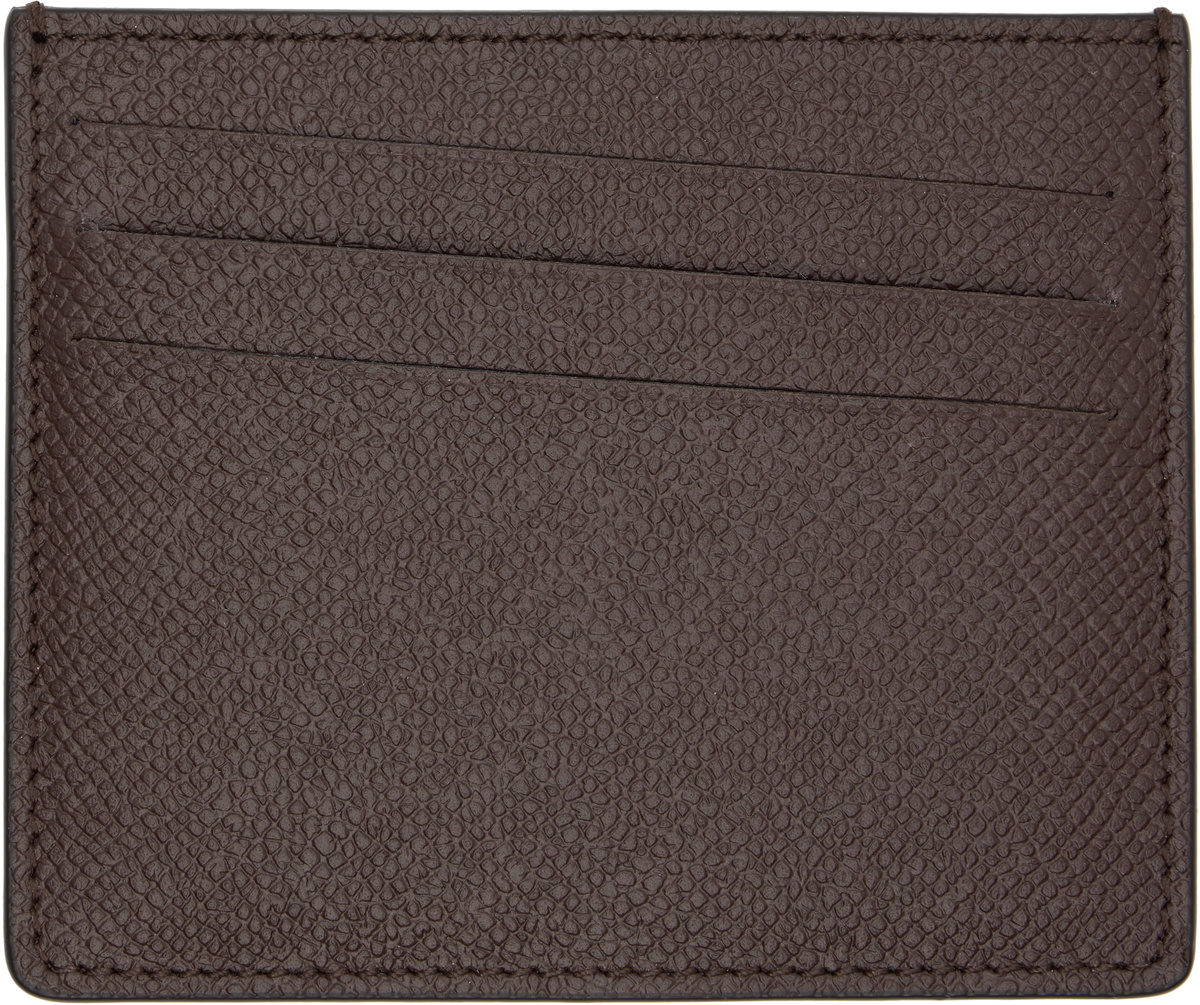 Maison Margiela Brown Slim Card Holder