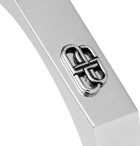 Balenciaga - Logo-Detailed Silver-Tone Cuff - Silver