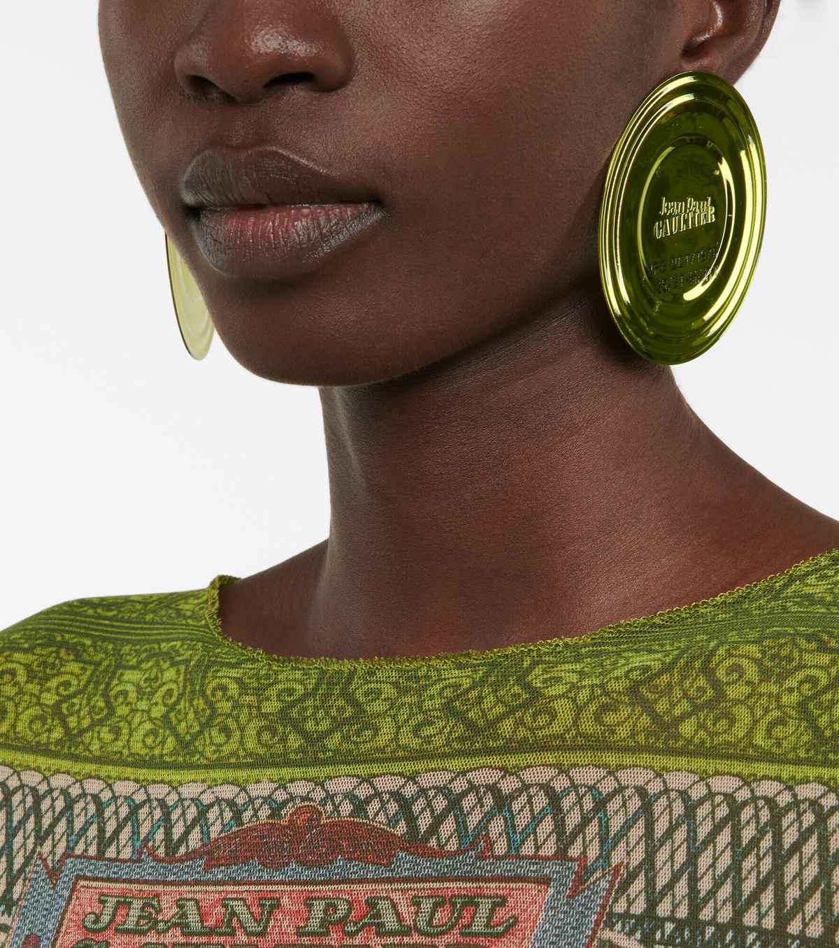 Jean Paul Gaultier - Can logo earrings Jean Paul Gaultier