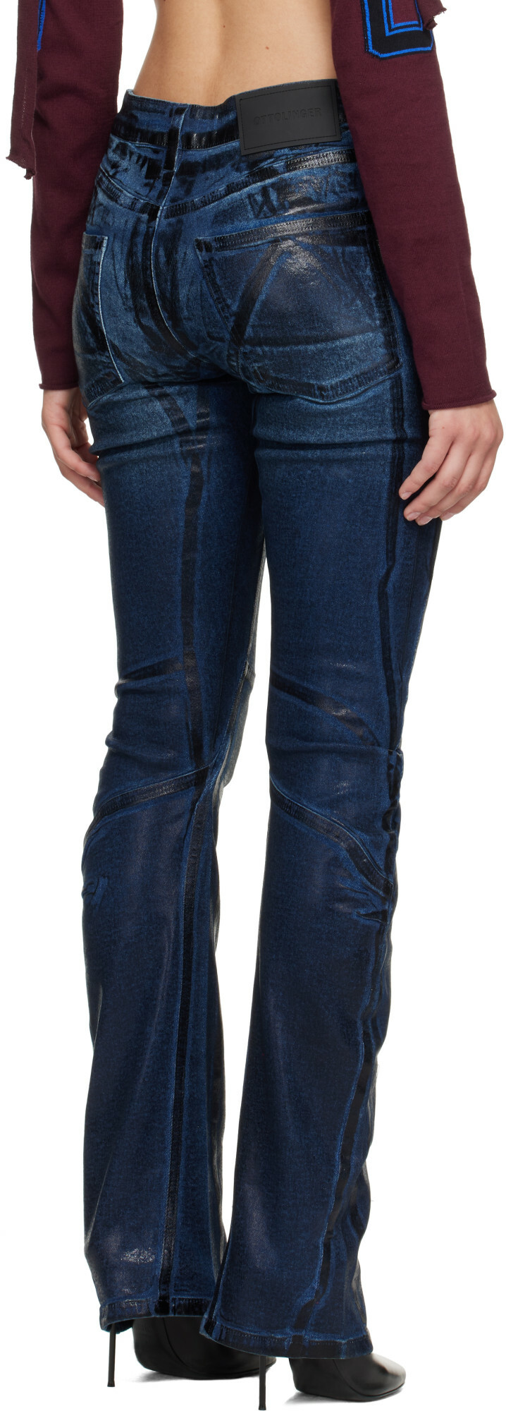 Ottolinger Blue Glazed Curve Jeans