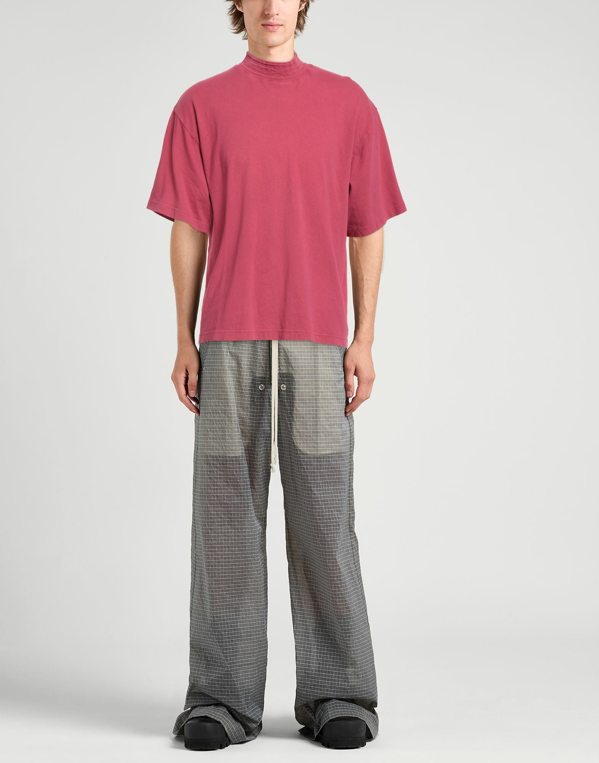 Acne Studios Mens T-shirt in Magenta