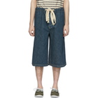 Loewe Blue Denim Drawstring Shorts