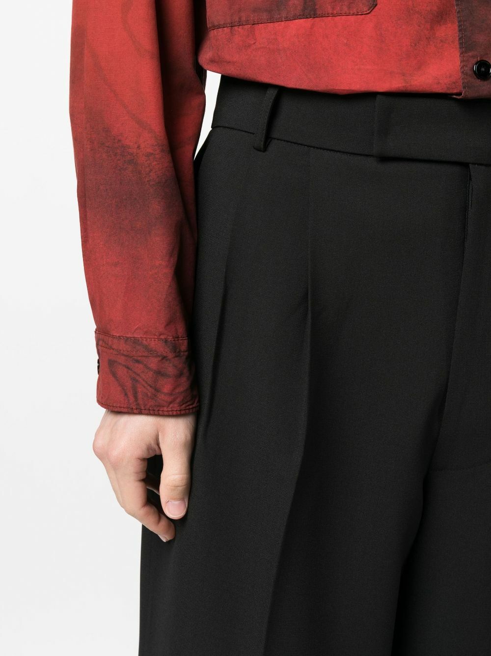 The Frankie Shop Black Beo Straight-Leg Trousers