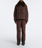 Moncler Grenoble Shearling-trimmed down ski jacket