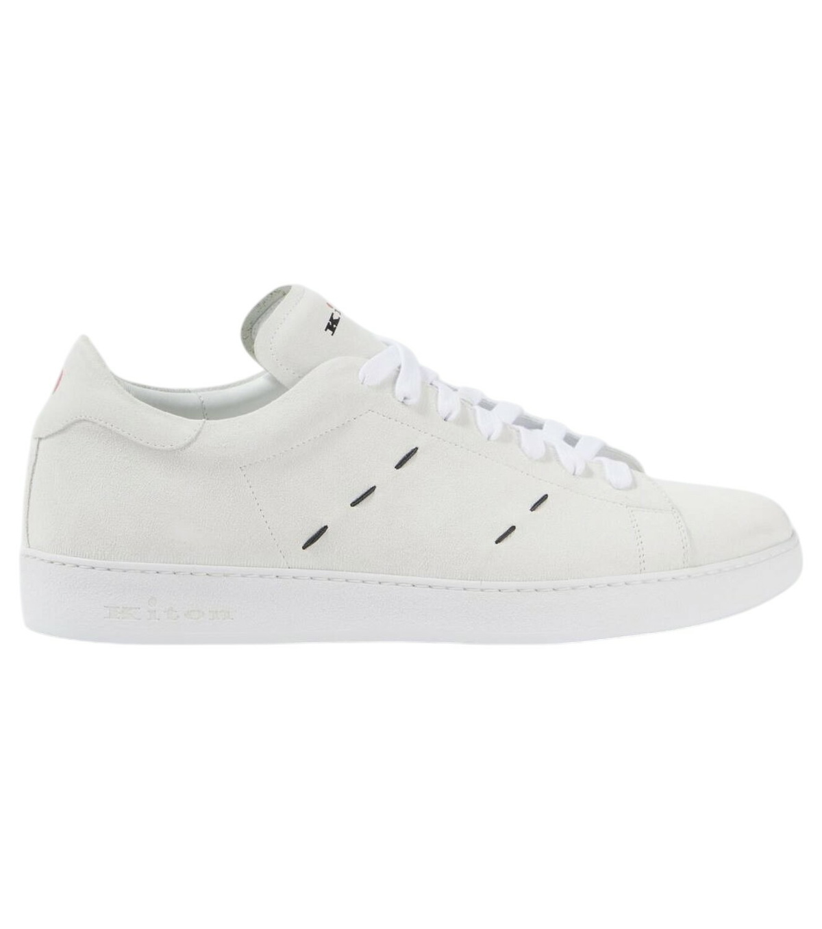 スニーカー KITON CIRO PAONE Knit sneakers with lateral monogram Bianco Knit sneakers with lateral monogram KITON CIRO PAONE