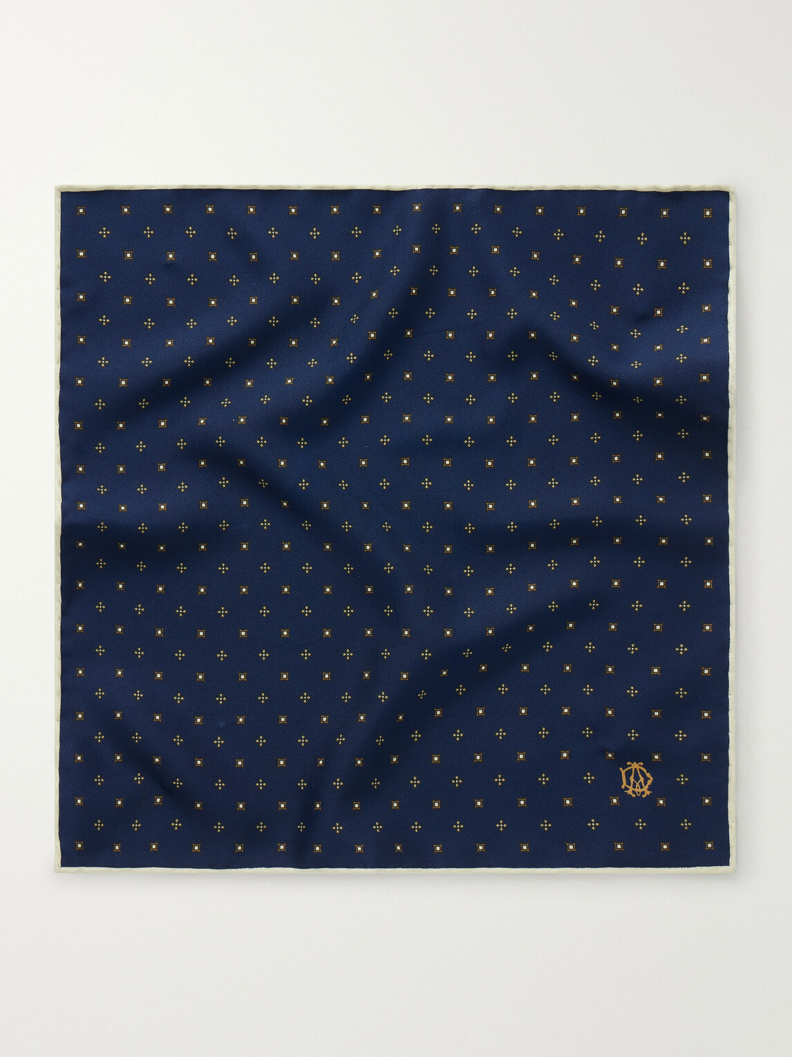 Dunhill - Floral-Jacquard Silk Pocket Square