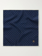 Dunhill - Floral-Jacquard Silk Pocket Square