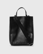 Ganni Banner Medium Tote Black - Womens - Tote & Shopping Bags