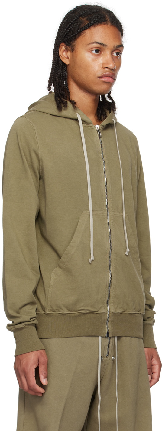 Rick Owens DRKSHDW Khaki Jason Hoodie Rick Owens Drkshdw