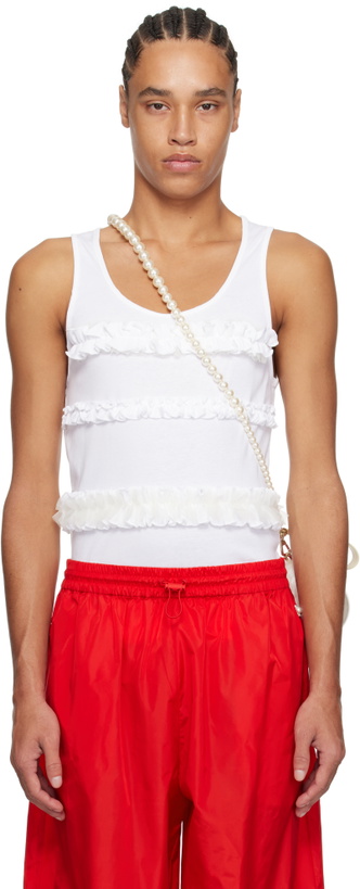 Photo: Simone Rocha White Ruffle Frill Tank Top