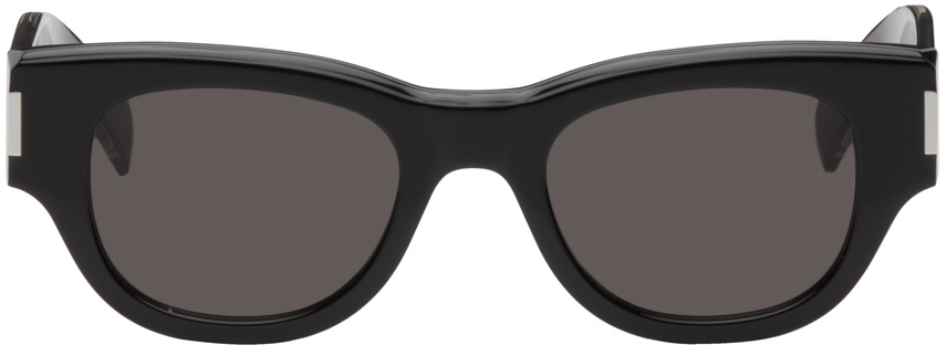 Saint LaurentサンローランSL573 Logo Sunglassesサングラス Amazon.com: SAINT LAURENT SL 573 Black/Grey 49/21/145 women