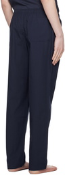 Sunspel Navy Three-Pocket Pyjama Pants