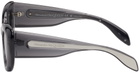Alexander McQueen Gray Cat-Eye Sunglasses