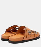 Tory Burch Turnlock leather slides