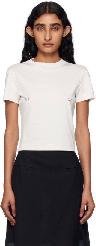 Photo: Mugler White Pierced Baby T-shirt