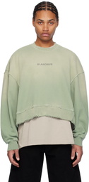 B1ARCHIVE Green Oversized Crewneck Sweatshirt