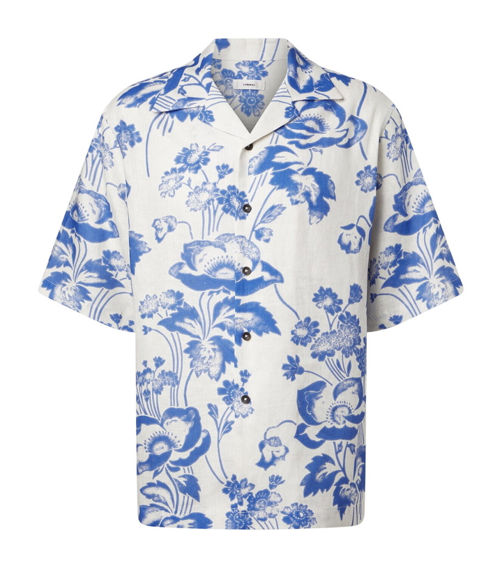 Photo: Commas Floral linen bowling shirt