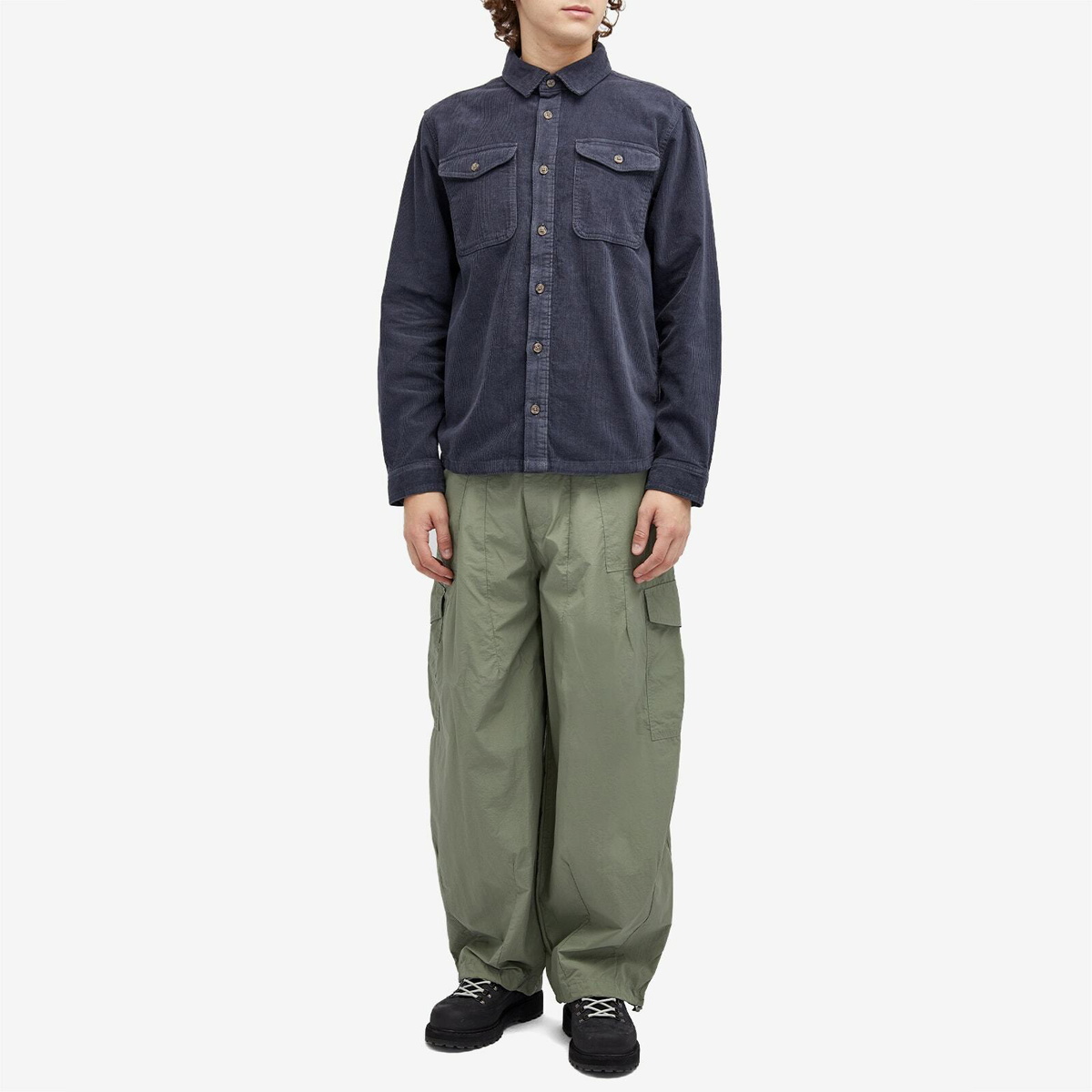 Patagonia Men's Corduroy Overshirt in Smolder Blue