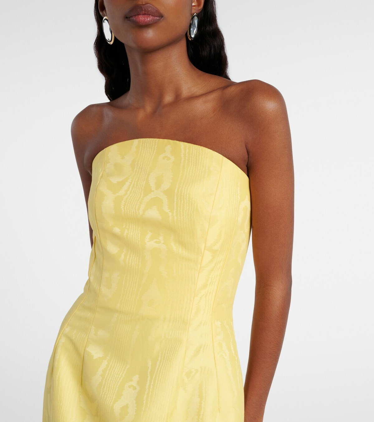 Emilia Wickstead Hailee moiré mikado corset dress