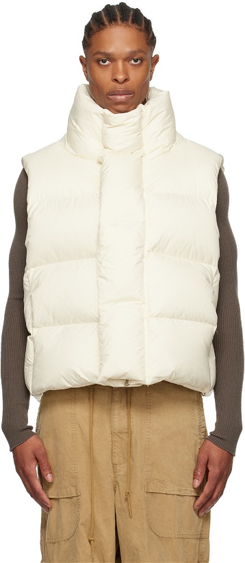 Photo: Entire Studios Off-White Quilted Down Vest