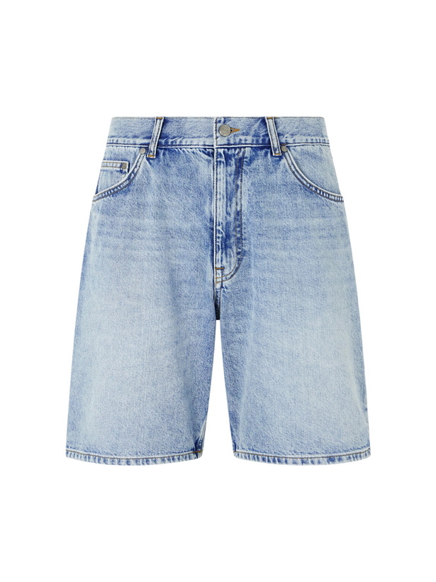 Photo: NN07 - Otis 1882 Straight-Leg Organic Denim Shorts - Blue