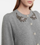 Erdem - Catriona wool and cashmere cardigan