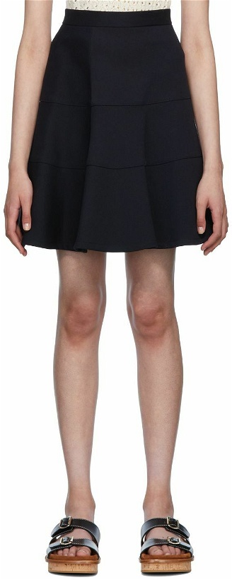 Photo: See by Chloé Navy Tiered Miniskirt