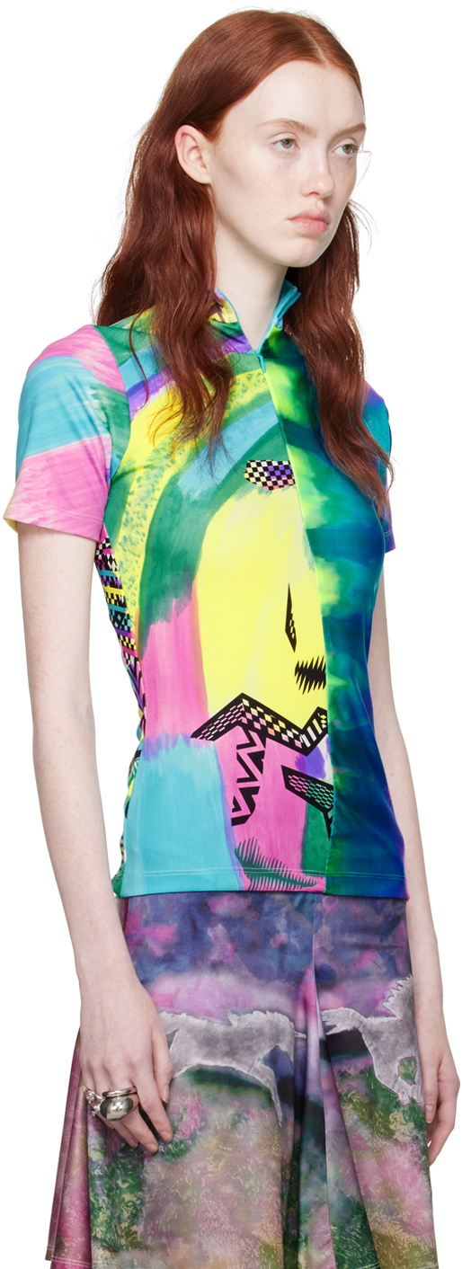 Conner Ives Multicolor Printed T-Shirt