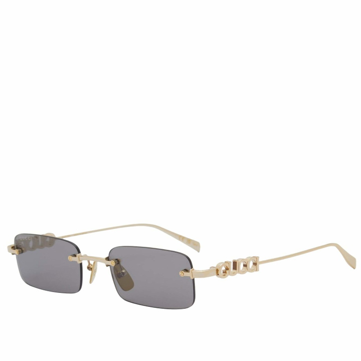Photo: Gucci GG1808S Sunglasses in Gold/Grey 
