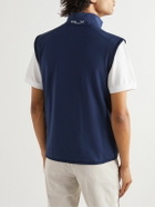 RLX Ralph Lauren - Logo-Print Cotton-Blend Shell Golf Gilet - Blue