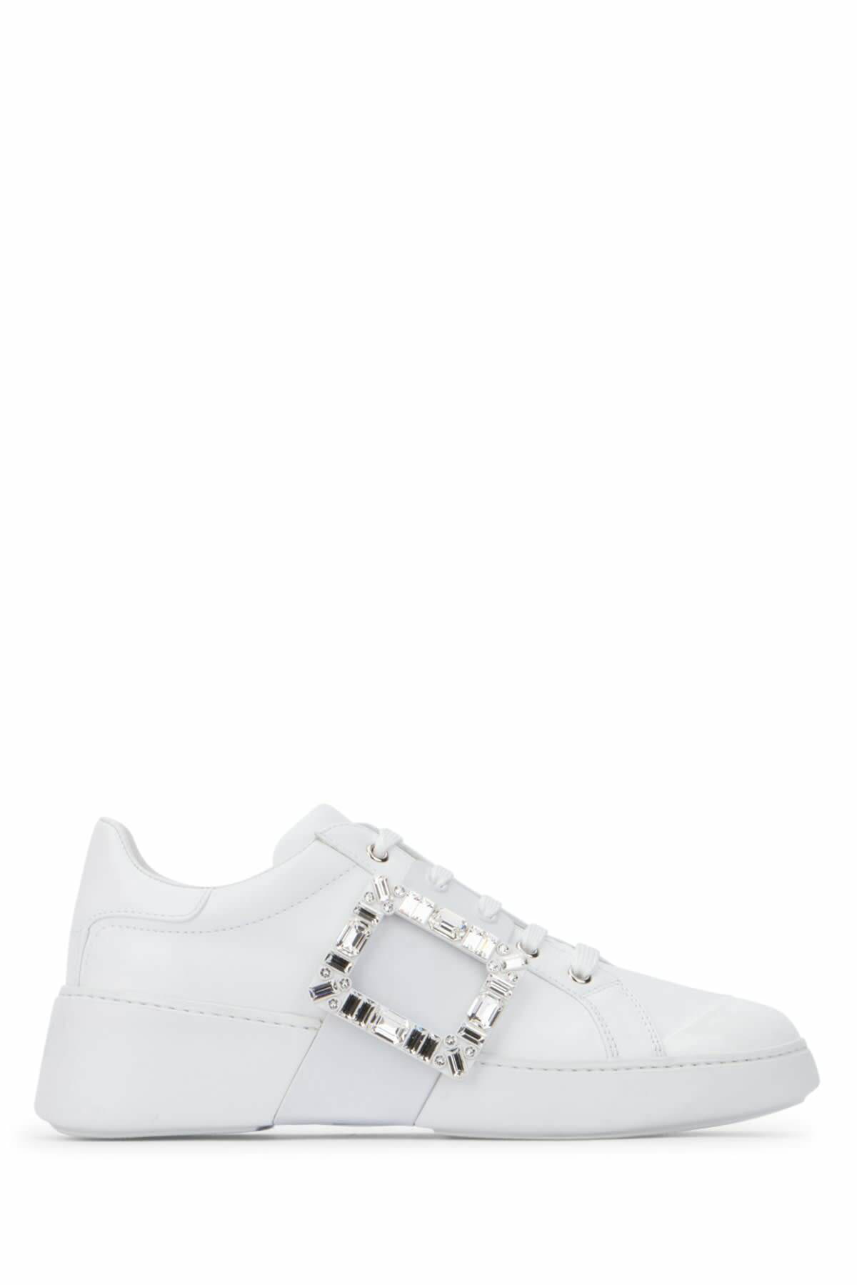 ROGER VIVIER Puffy Choc Leather Sneakers Roger Vivier