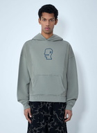 Brain Dead Graphic Motif Hooded Sweatshirt