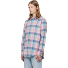 Polo Ralph Lauren Pink & Blue Poplin Long Sleeve Sport Shirt