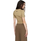 Fear of God ESSENTIALS Khaki Shrunken Baseball T-shirt