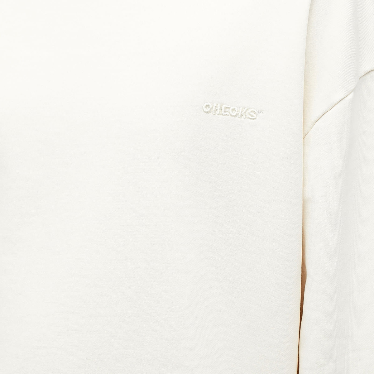 Checks Downtown Men's Overdyed Crew Sweat in Ecru