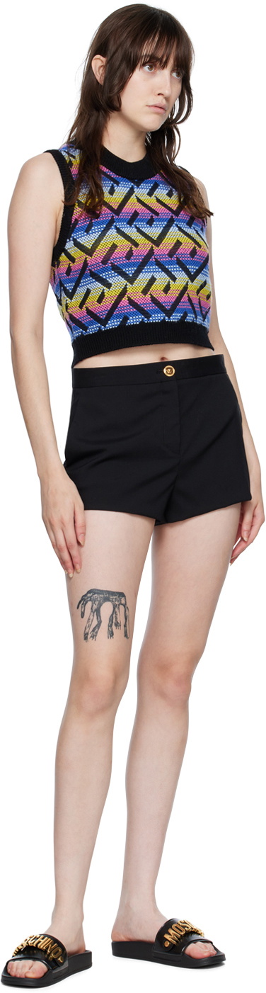 moschino slides black