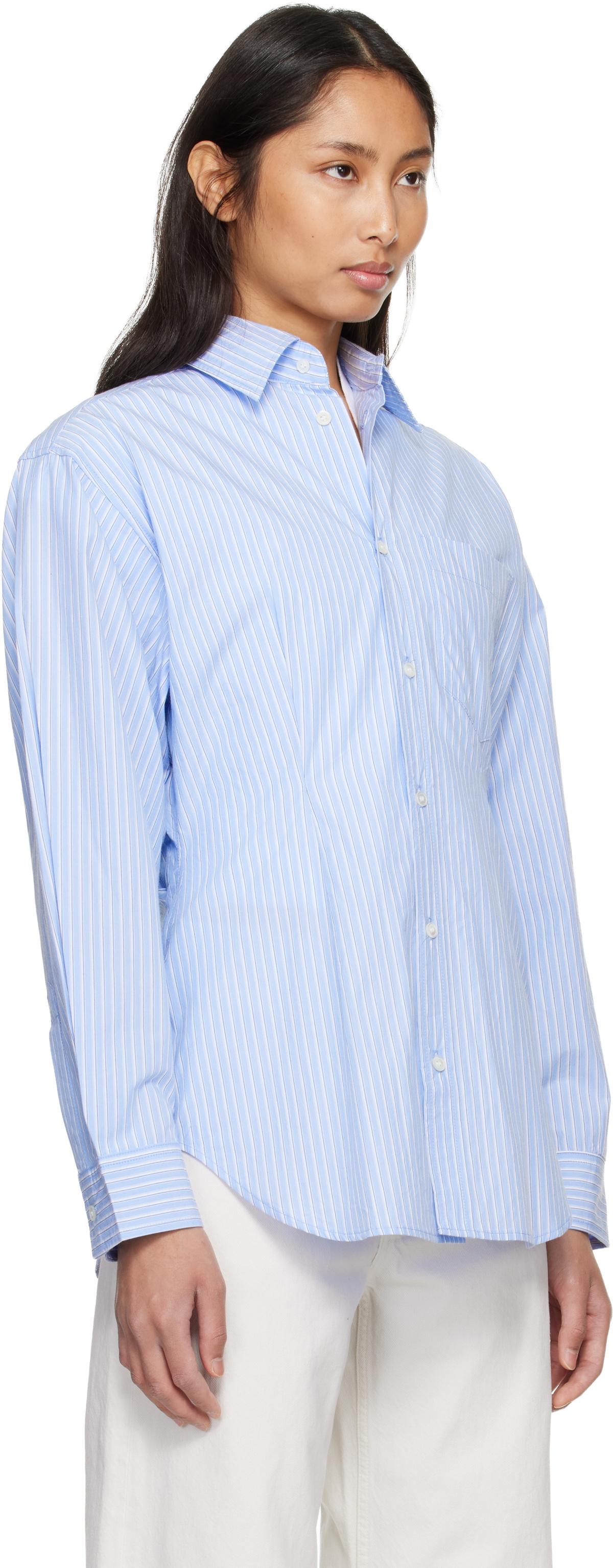 AGOLDE Blue Cinch Shirt