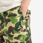 A Bathing Ape Men's Abc Camo One Point Relaxed Fit Water Shorts in Green