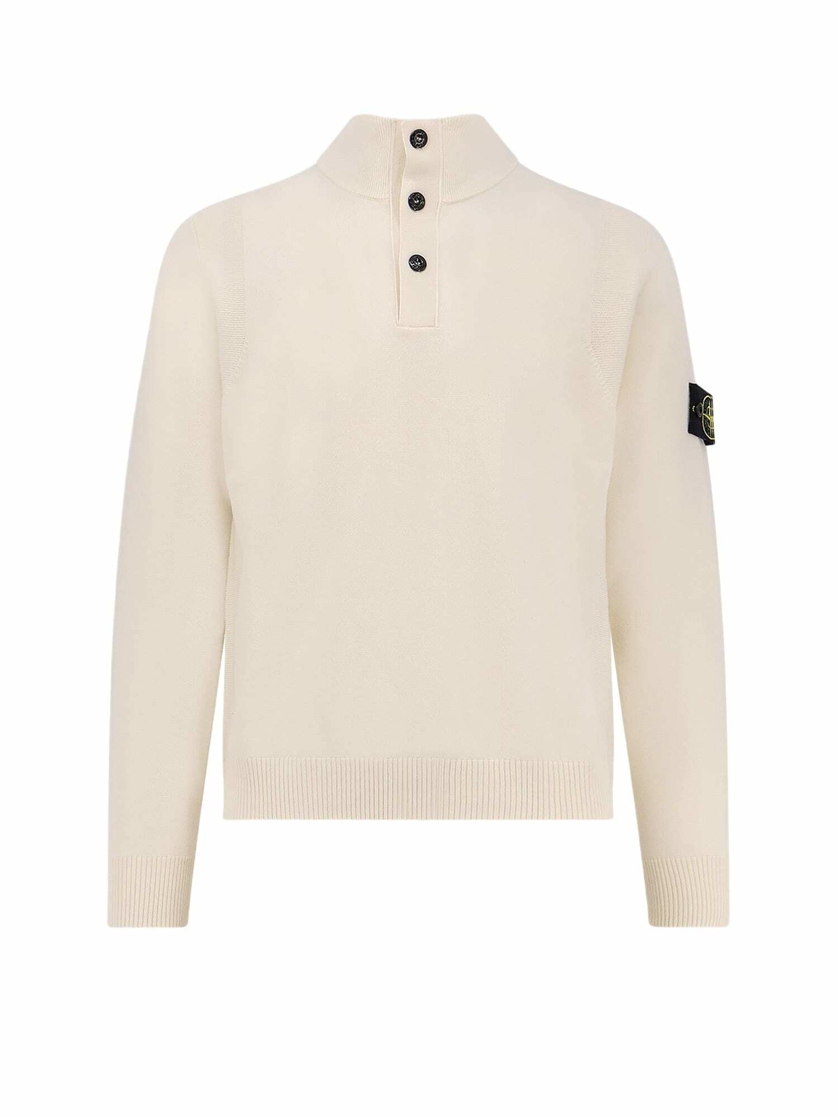 【送料&関税込】Stone  Ivory Cotton Blend Sweater Stone Island Ivory Cotton Sweatshirt Stone Island