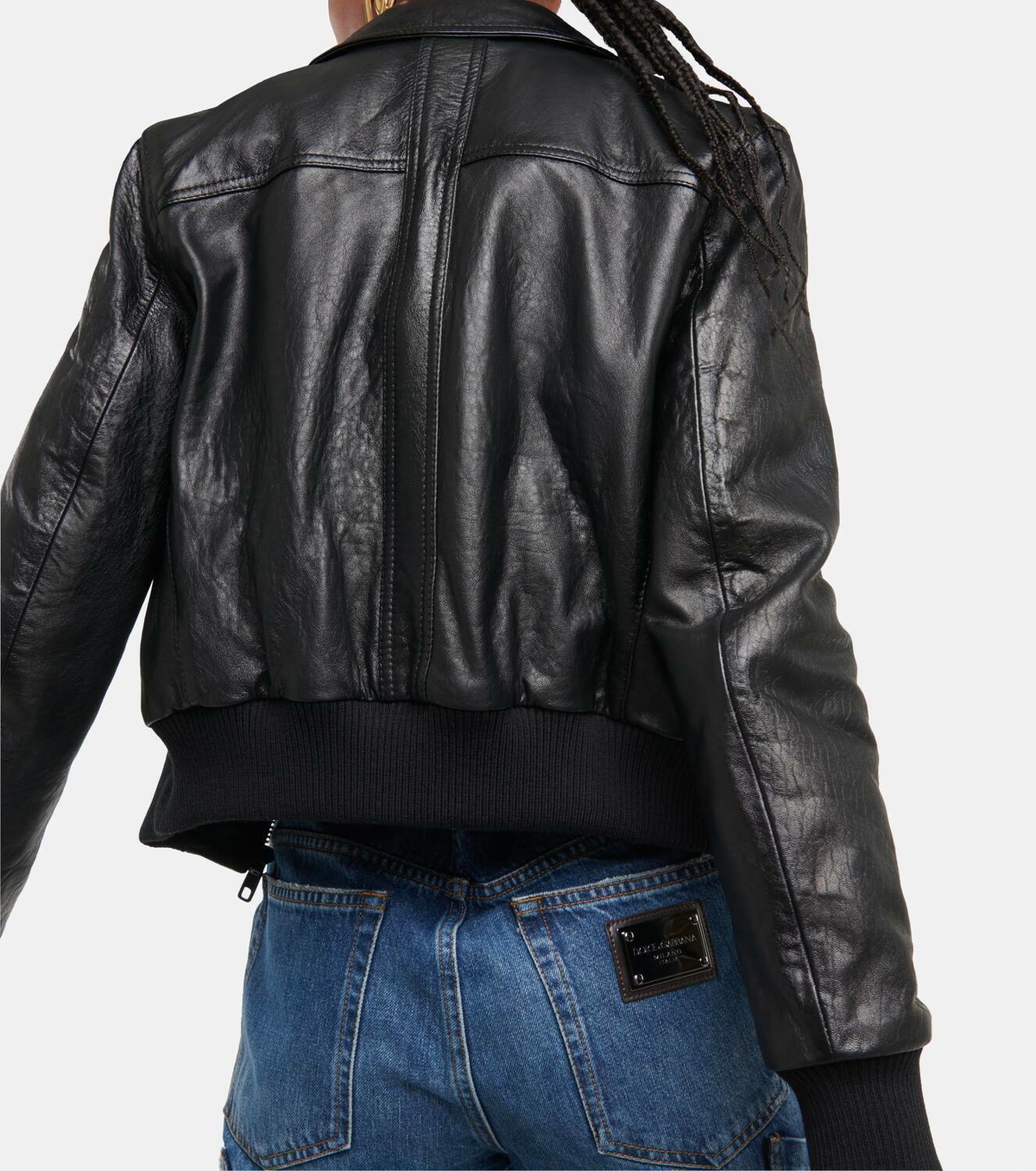 Dolce&Gabbana Logo leather jacket