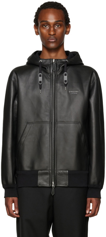Photo: Burberry Black Shepley Leather Jacket