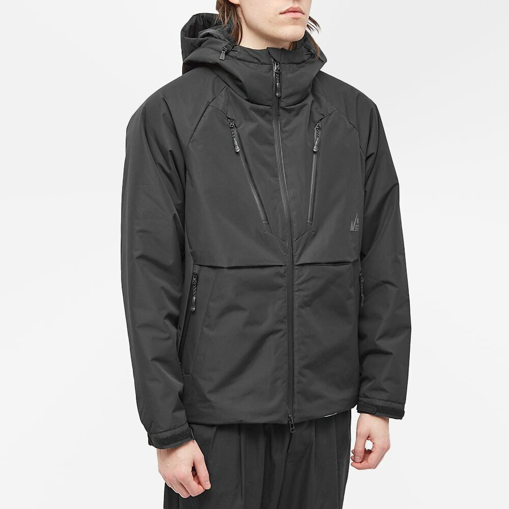 Snow Peak x Mountain Of Moods Puffed Graphen Jacket in Black Snow Peak