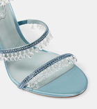 Rene Caovilla Chandelier 105 embellished satin sandals