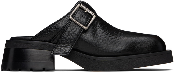 Photo: Miista Black Aroa Buckled Mules