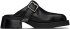 Miista Black Aroa Buckled Mules