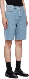 Filippa K Blue Bermuda Denim Shorts