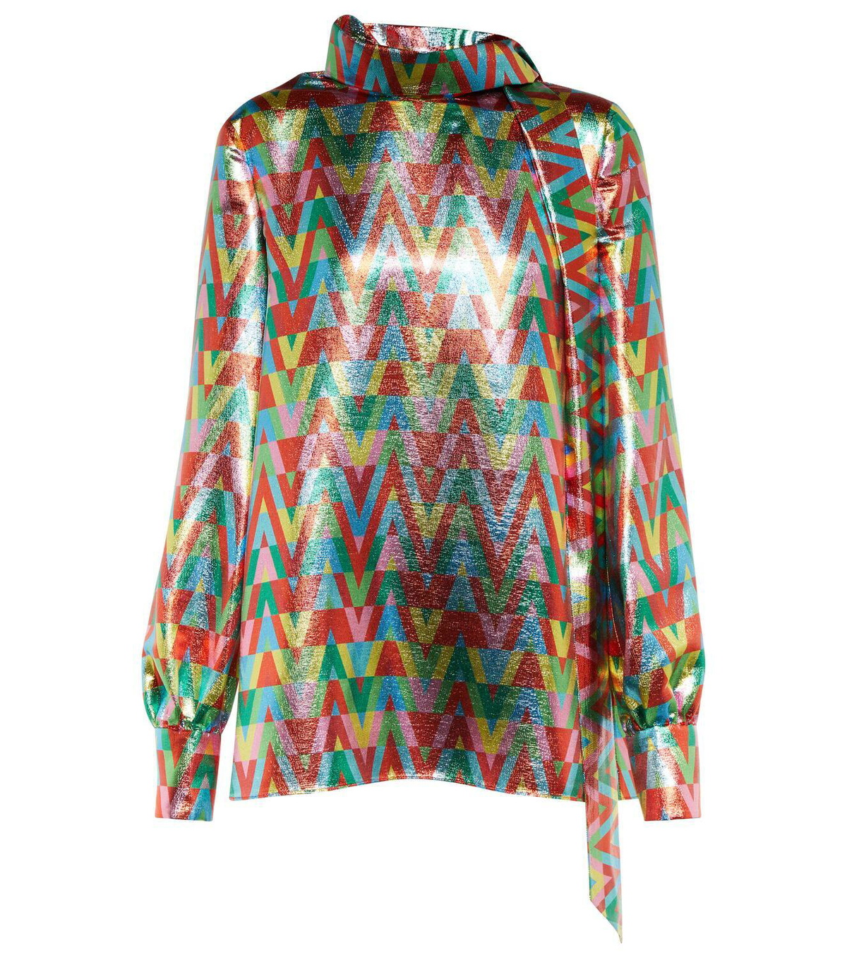 Fallon Jacquard Blouse Black
